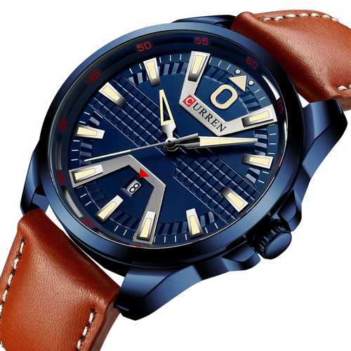 

Мужские наручные часы Curren 8379 Blue-Brown