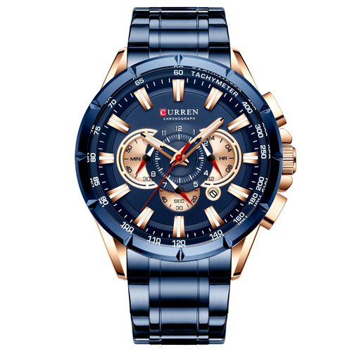 

Мужские наручные часы Curren 8363 Blue-Cuprum
