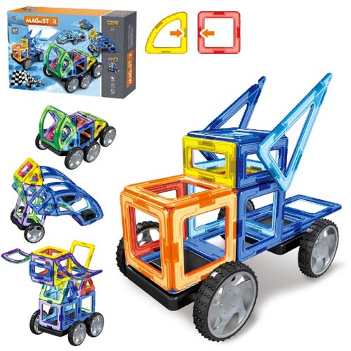 

Конструктор магнитный MagniStar LT3003 87 деталей Limo Toy
