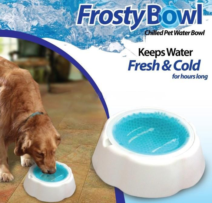 

Охлаждающая Миска для Воды для Домашних Питомцев Frosty Bowl с Охлаждающим Гелем