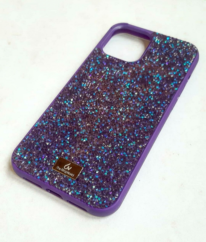 

Чехол CaseFashion diamonds (TPU) для iPhone 12/12 Pro violet