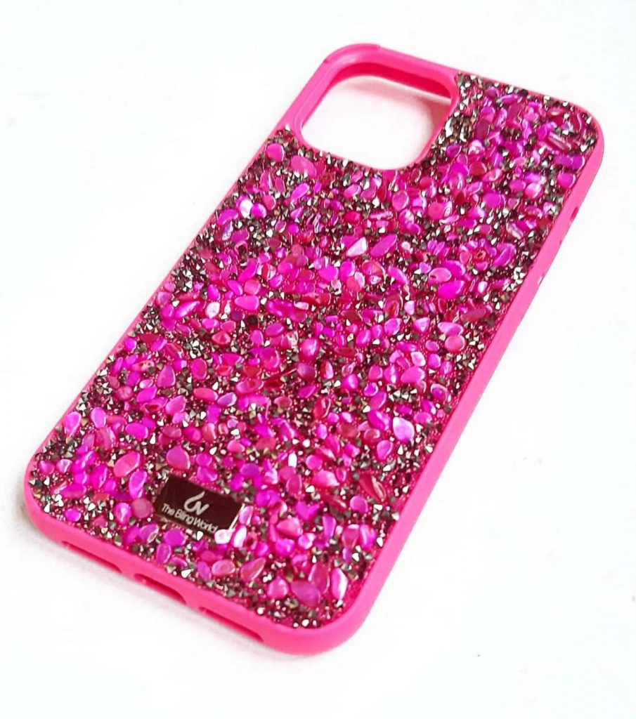 

Чехол CaseFashion diamonds (TPU) для iPhone 12 Pro Max raspberry