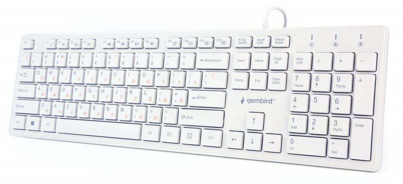 

Клавиатура проводная Gembird KB-MCH-03-W-RU