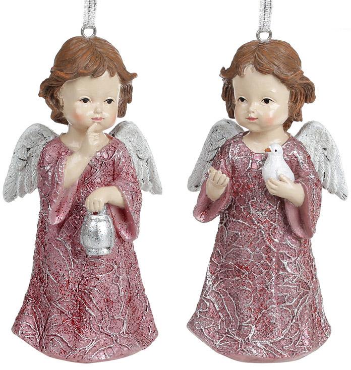 

Набор 2 декоративных подвески Angel Тиффани 7х5.5х13 см, полистоун Bona DP43219