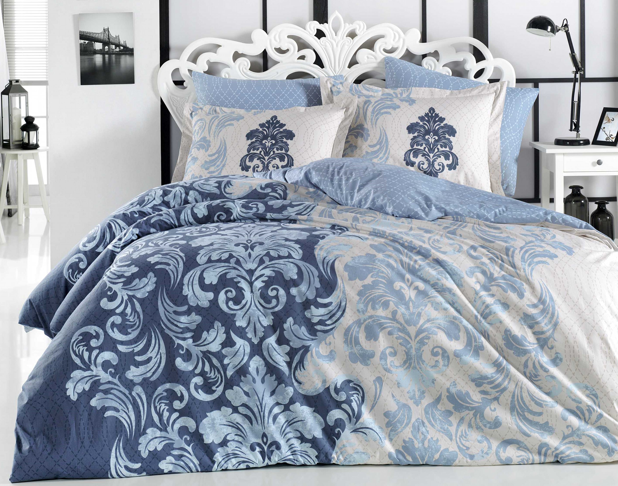 

Комплект постельного белья Hobby Flannel Mirella 200х220 Синий