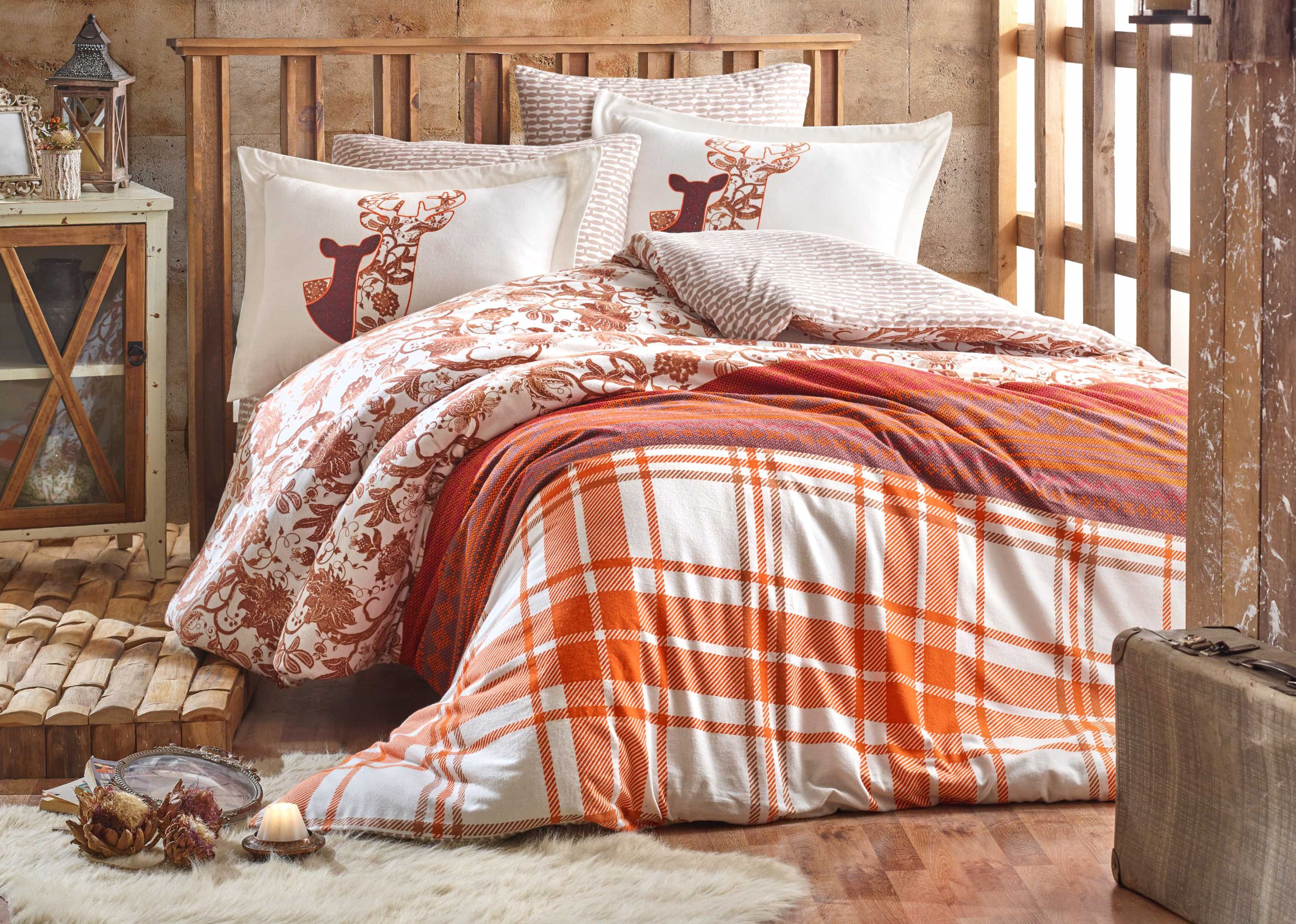 

Комплект постельного белья Hobby Flannel Valentina 160х220 Оранжевый