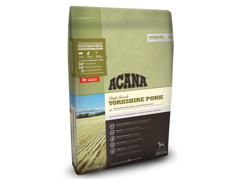 

Сухой корм для собак Acana Yorkshire Pork 6 кг