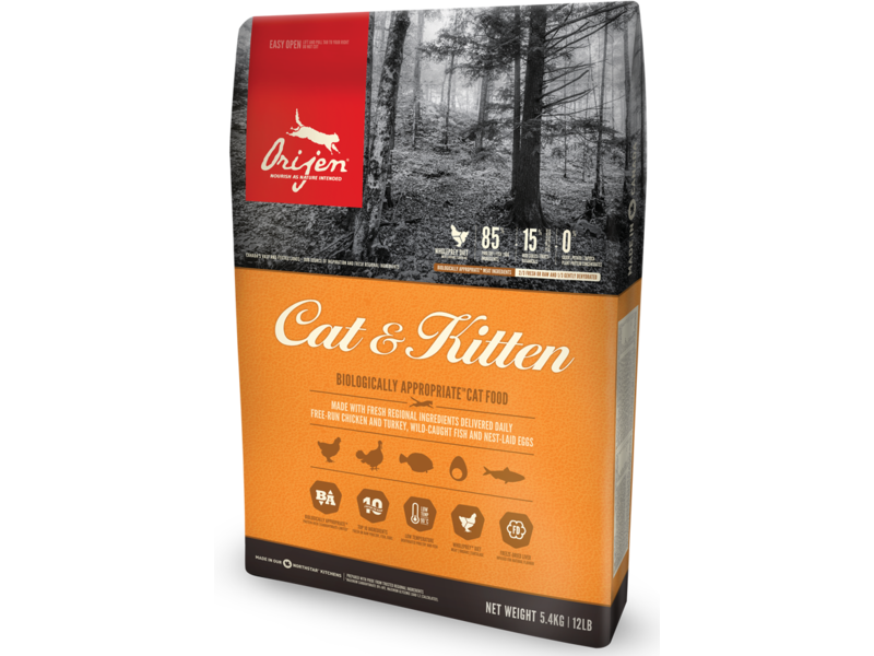 

Сухой корм для котов Orijen Cat & Kitten 5,4 кг