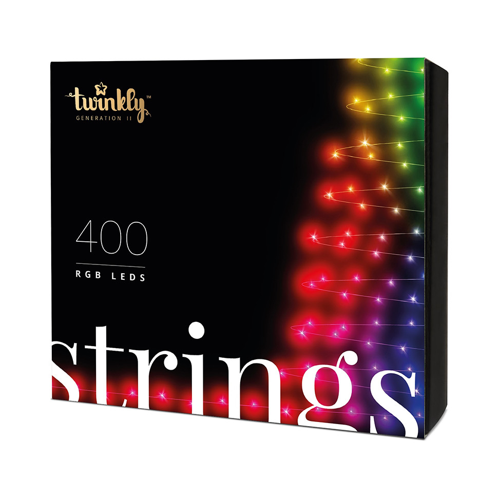 

Smart LED Гирлянда Twinkly Strings RGB BT+WiFi кабель чёрный (32 м, 400 ламп)