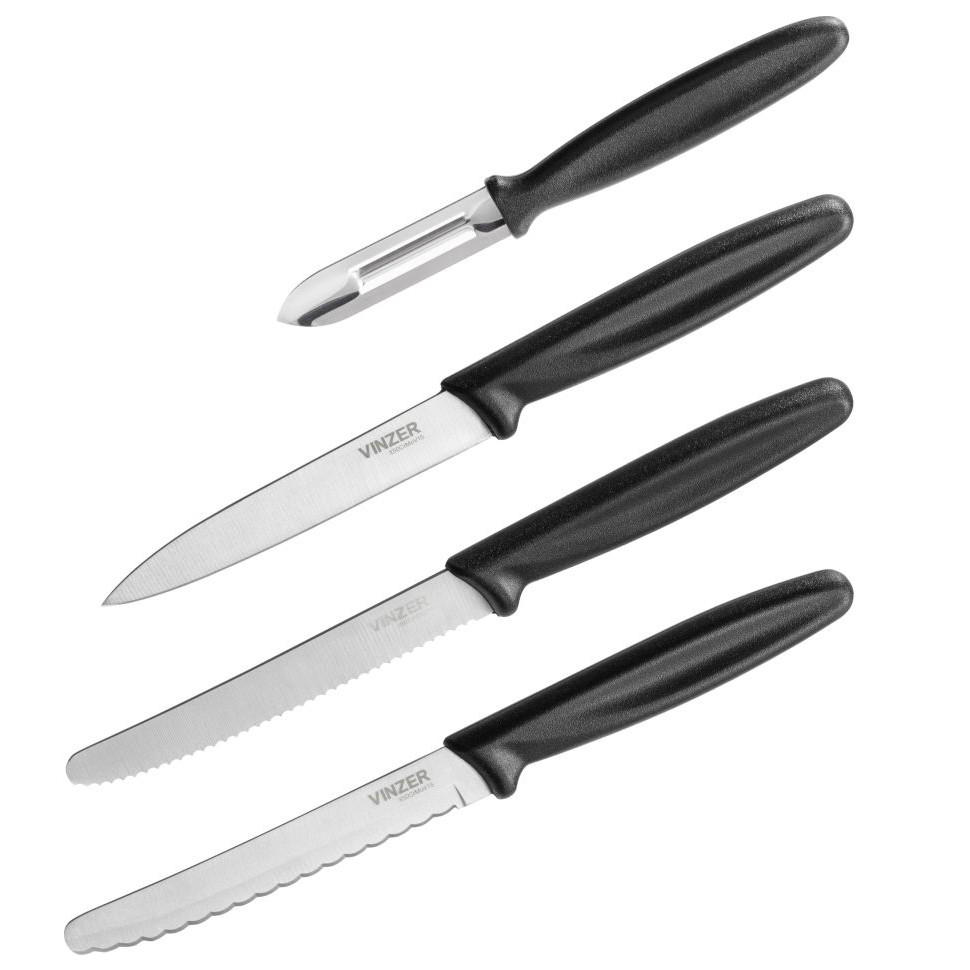 

Набор ножей с овощечисткой VINZER Vegan (4 пр)