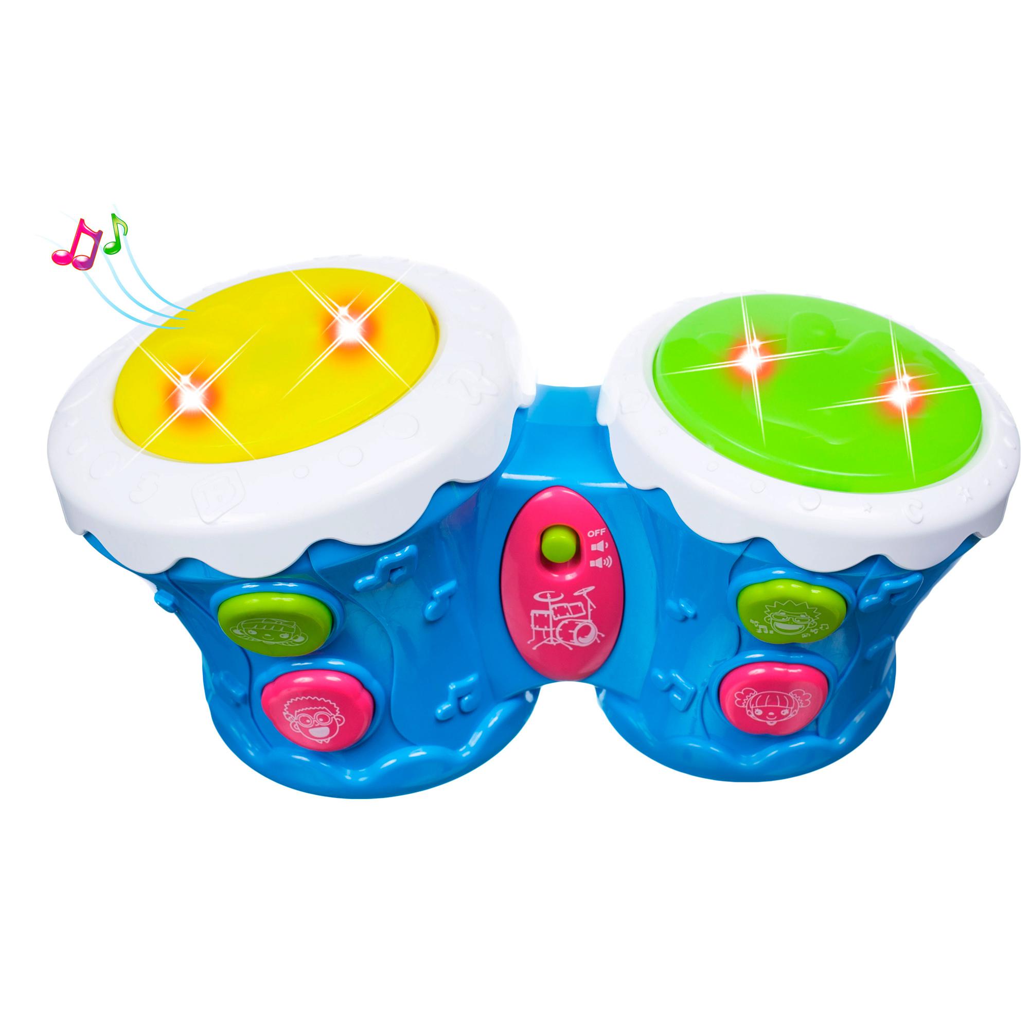 

Музыкальная игрушка BeBeLino Барабаны Бонго синие (57032-2)