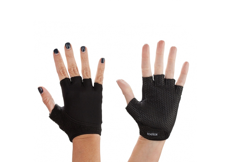 

Перчатки для йоги ToeSox Grip черные размер М