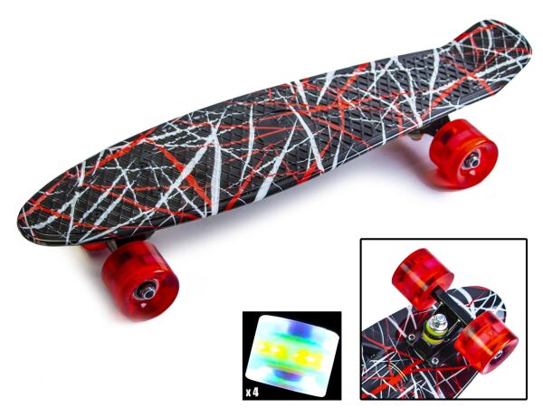 

Пенни Борд Penny Board Принт 22" LED колеса - Хаос 54 см (zpl1212)