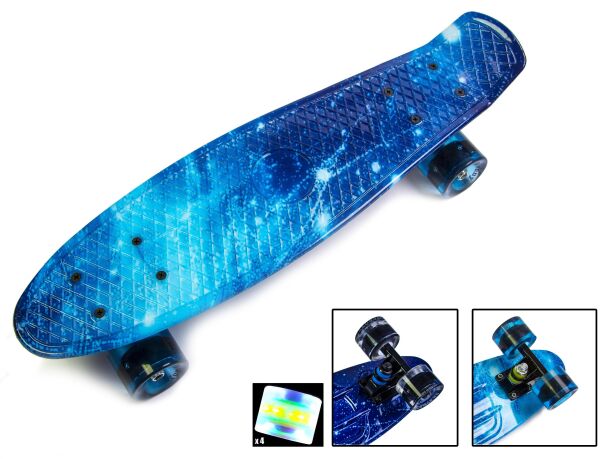 

Пенни Борд Penny Board Принт 22" LED колеса - Галактика 54 см (zpl1221)