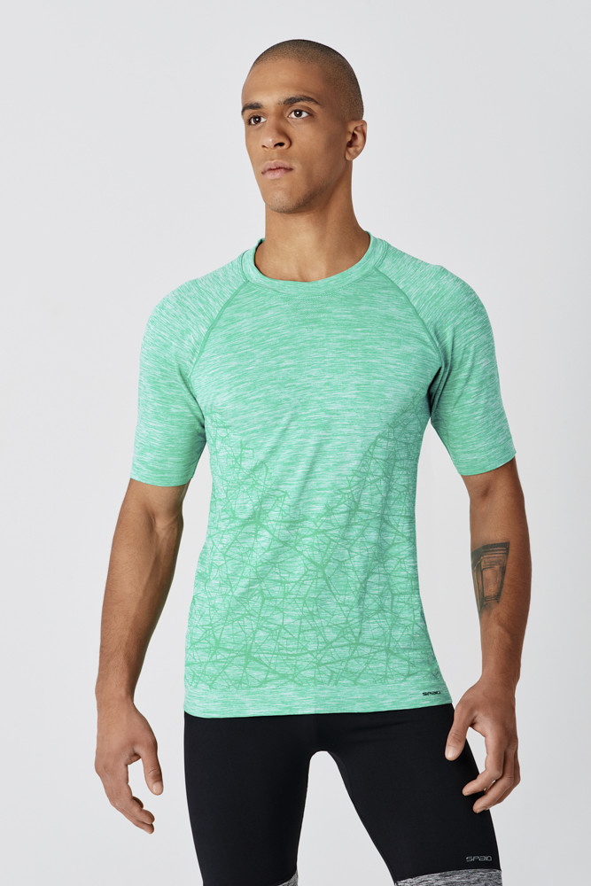 

Термофутболка мужская SPAIO Inforce Blend  зеленый меланж, Термофутболка мужская SPAIO Inforce Blend M зеленый меланж