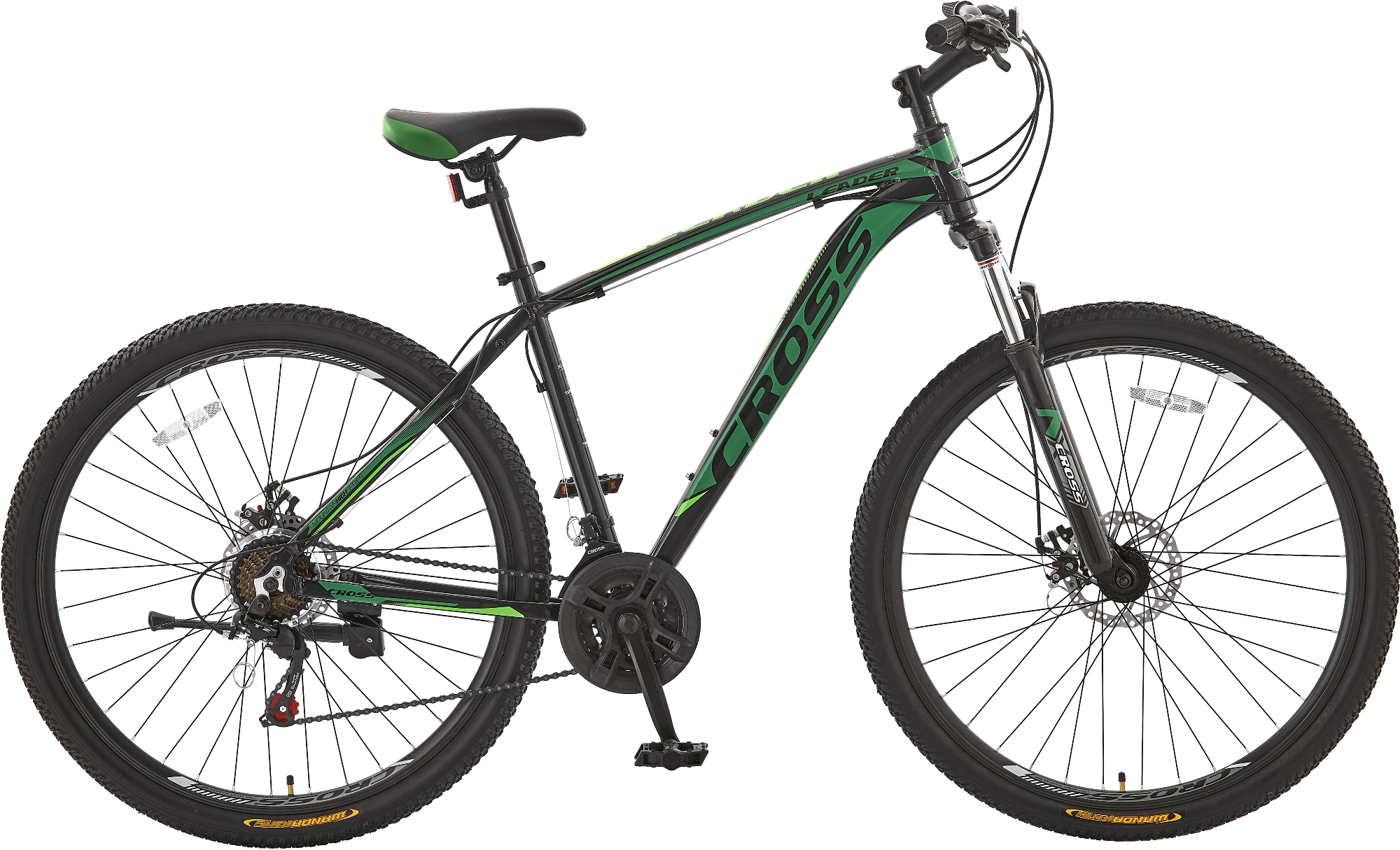 

Велосипед CrossBike Leader 17" 27.5" 2019 Black/Dark-Green/Green (27CJPr19-55)