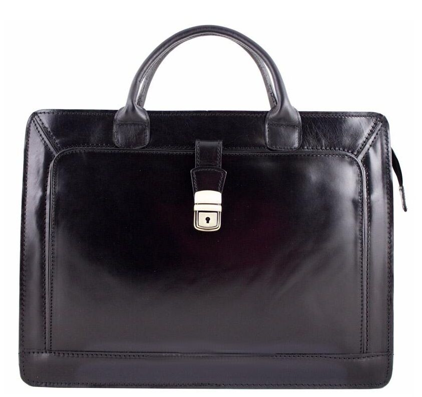 

Кожаный портфель Bottega Carele BC802 black