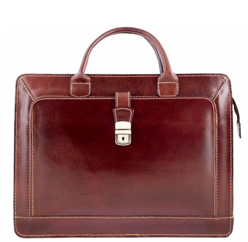 

Кожаный портфель Bottega Carele BC802 brown