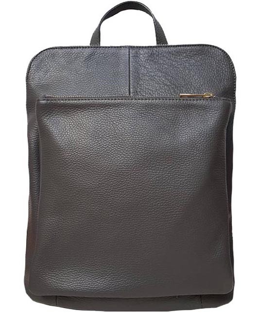 

Женская кожаная сумка-рюкзак Bottega Carele BC704 gray