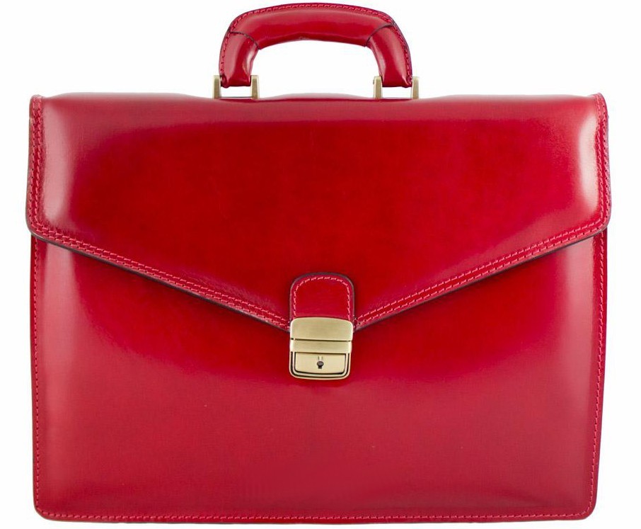 

Кожаный портфель Bottega Carele BC803 red