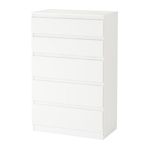 

Комод IKEA KULLEN 70x112 см 5 ящиков белый 203.936.62