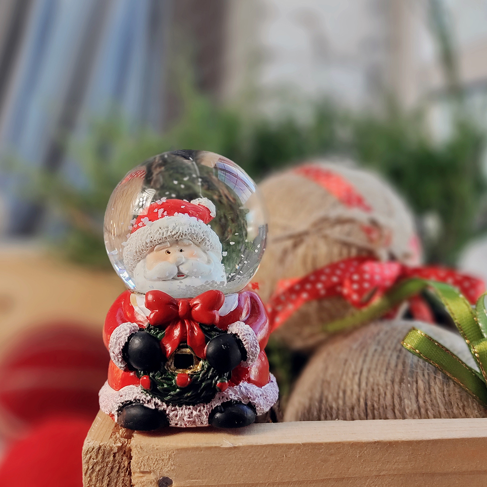 

Новогодний декор Водяной снежный шар Дед Мороз Present декор новогодний водяной снежный шар в виде Деда Мороза маленький