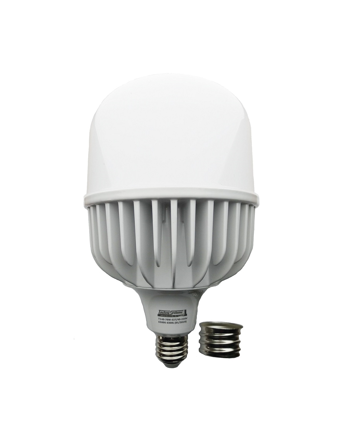 

Лампа светодиодная LED Bulb-T140-70W-E27-E40-220V-6500K-6300L Alum ICCD