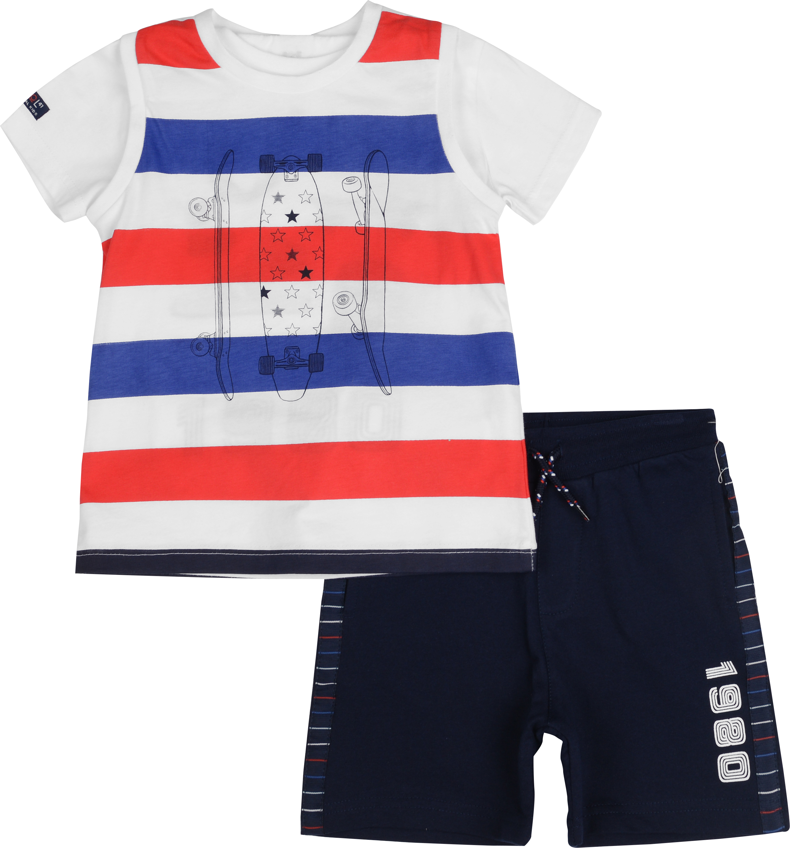 

Комплект (футболка + майка + шорты) Mayoral Mini Boy 3606-46 4A Синий