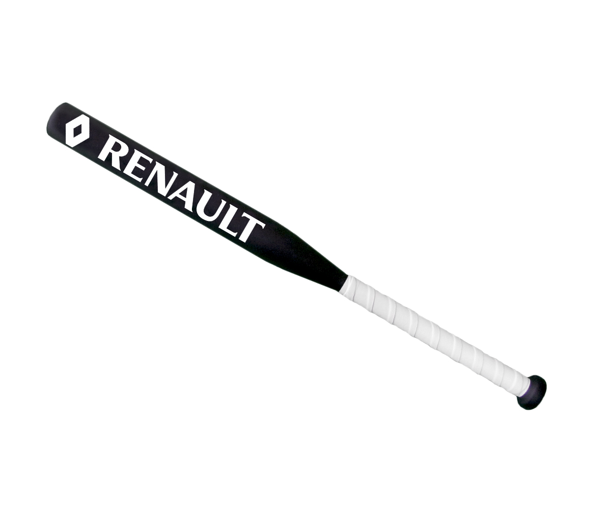 

Бита бейсбольная Avtobita Renault Черная с белой рукояткой +Чехол (BB-Ren-00159)