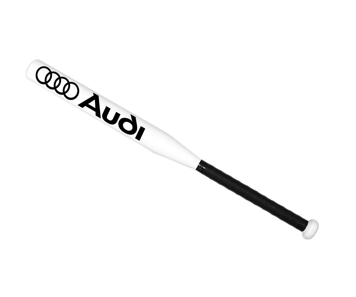 

Бита бейсбольная Avtobita Audi Белая с черной рукояткой +Чехол (BB-Aud-00024)