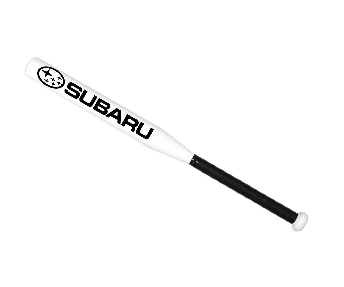 

Бита бейсбольная Avtobita Subaru Белая с черной рукояткой +Чехол (BB-Sub-00184)