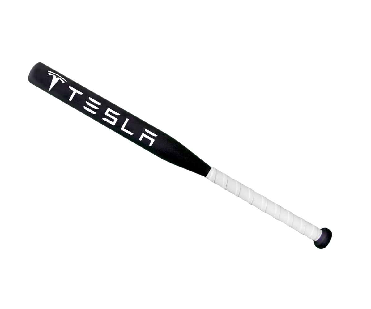 

Бита бейсбольная Avtobita Tesla Черная с белой рукояткой +Чехол (BB-Tes-00189)