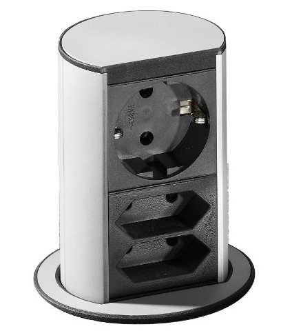 

Розетка Bachmann elevator 3x220V нержавеющая сталь