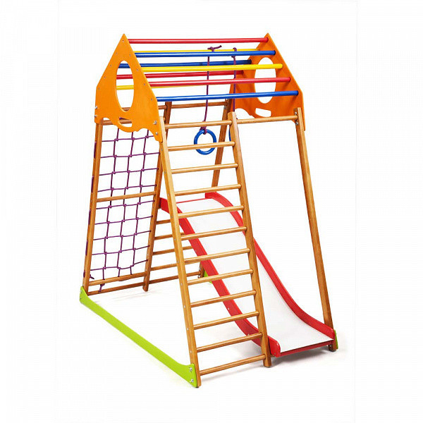 

Детский спортивный комплекс SportBaby KindWood Plus 1 для дома 150 х 85 х 132 см