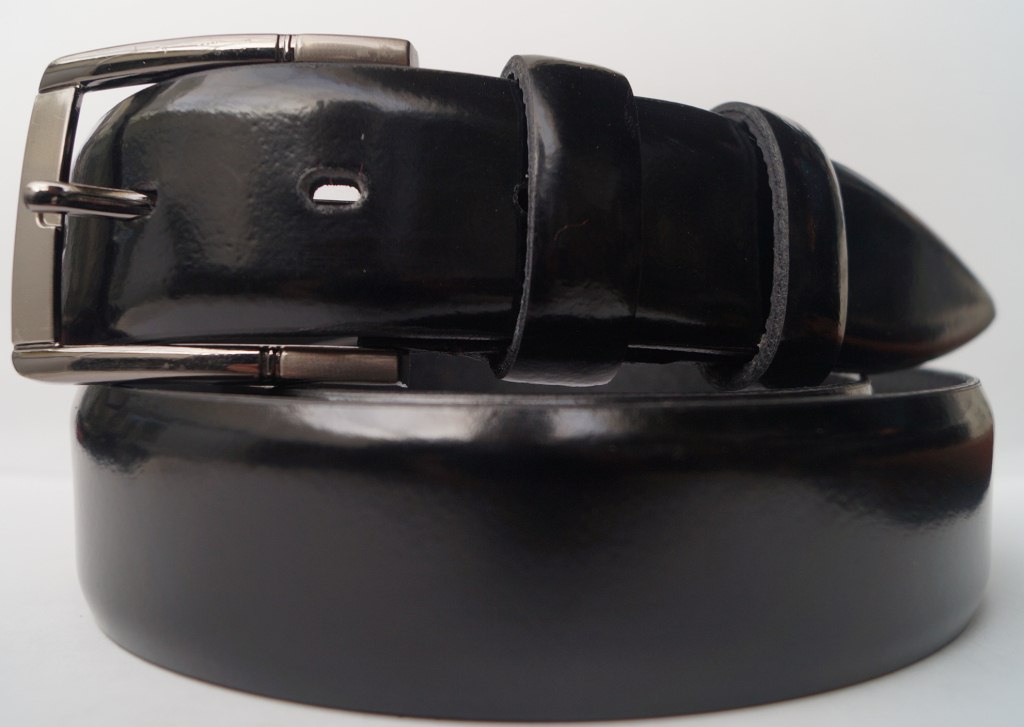 

Ремень унисекс Alon черный кожа #102