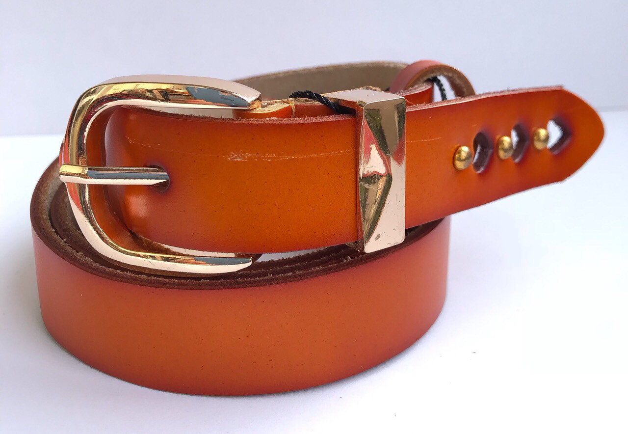 

Ремень классический Cinturify рыжий кожа 105-125 см. FK-121