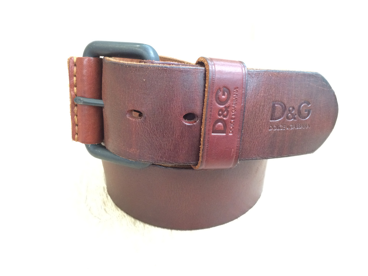 

Ремень мужской Dolce&Gabbana рыжий кожа 110 см.