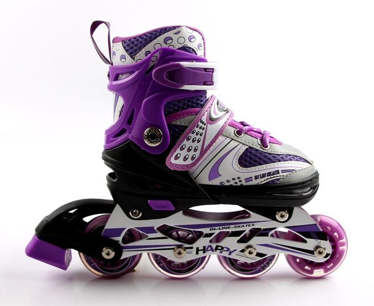 

Роликовые Коньки Детские Раздвижные Happy Violet размер 38-42 (SD 1279472846-L)
