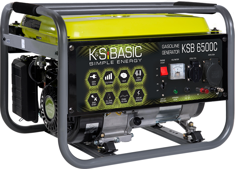 

Генератор бензиновий Konner&Sohnen BASIC KSB 6500C