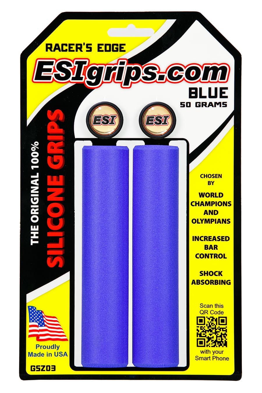 

Грипсы ESI Racer's Edge Blue (синие)