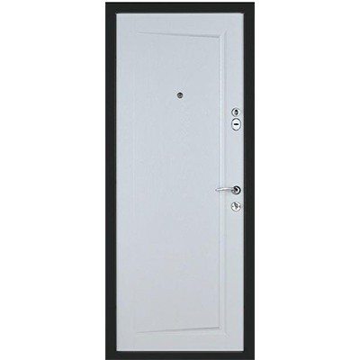 

Входные двери К-6 LX мод 218 Дуб графит / Белая текстура петли справа 850*2050
