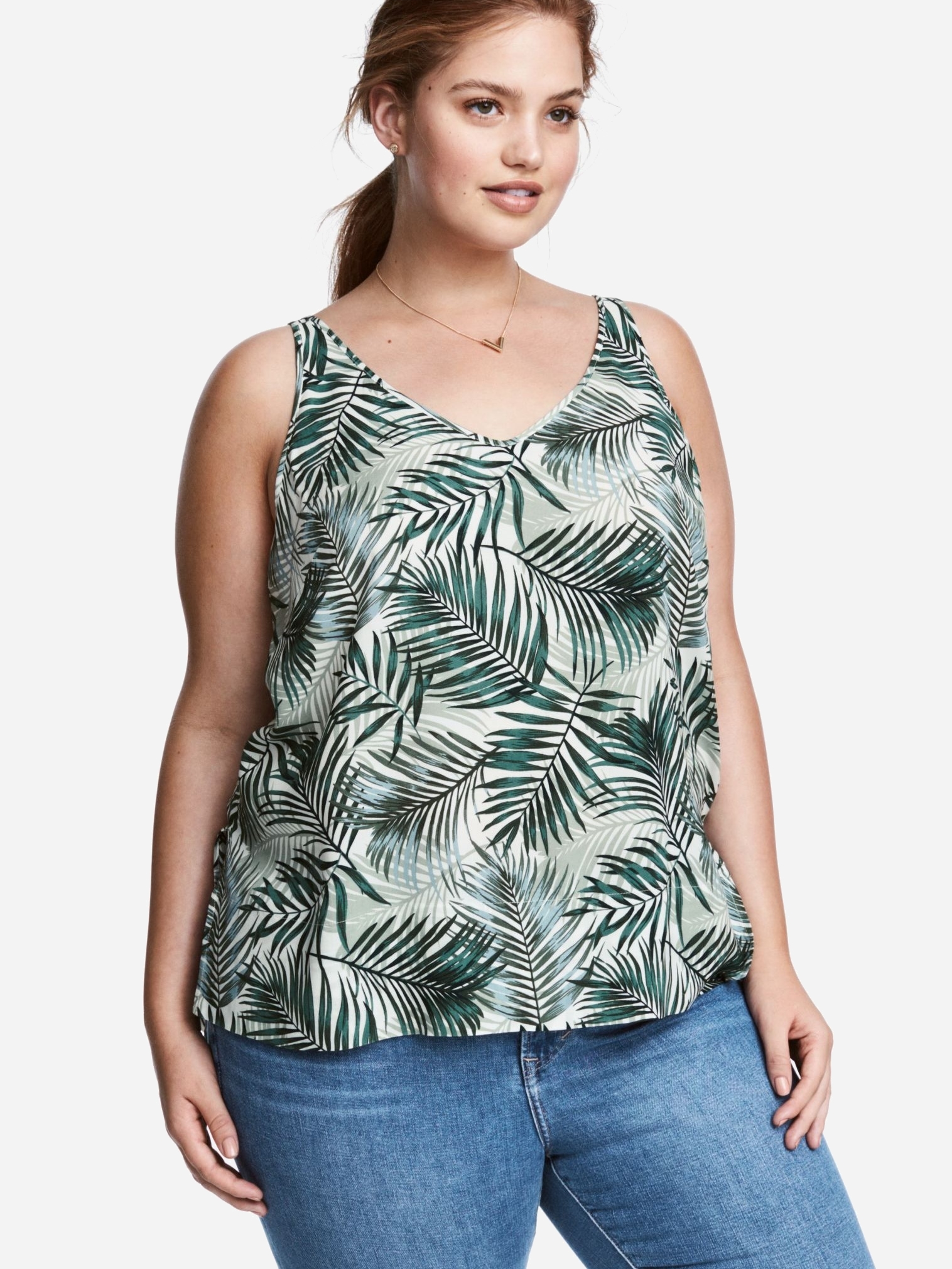 

Майка H&M 4822116RP1 48 Белая