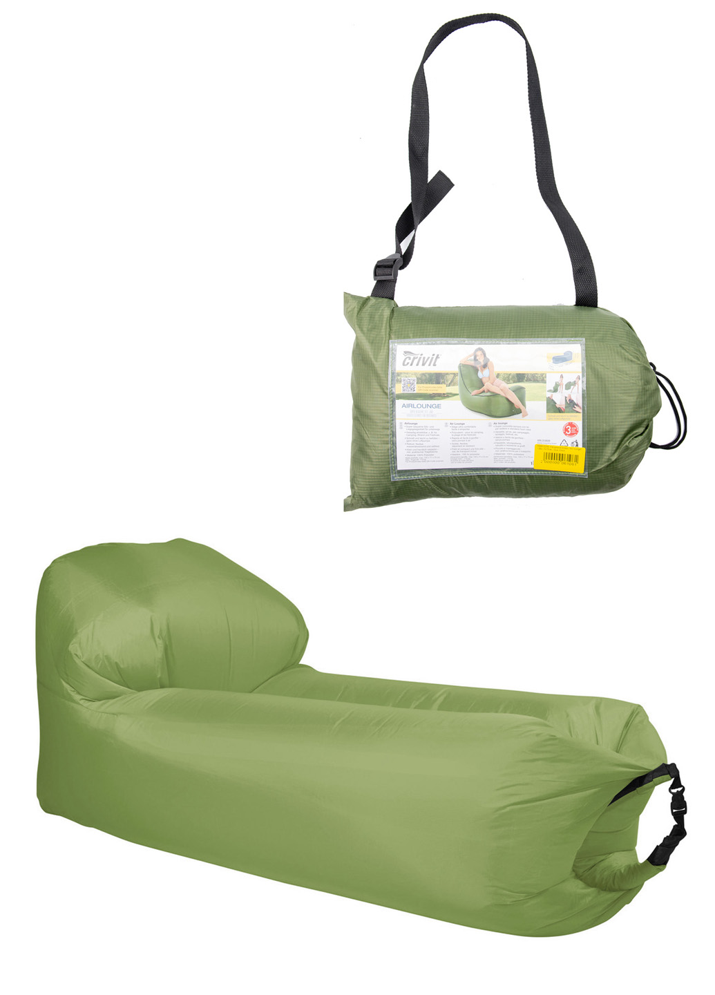 

Надувной лежак "Air lounge" Crivit 135х77х75см Хаки 32000000061061