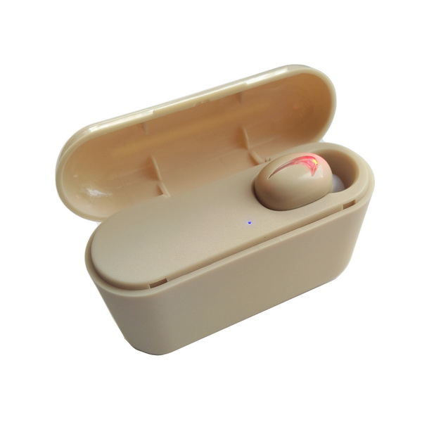 

Беспроводной наушник с микрофоном Bluetooth HBQ-Q32 Single Logo Бежевые (88335)