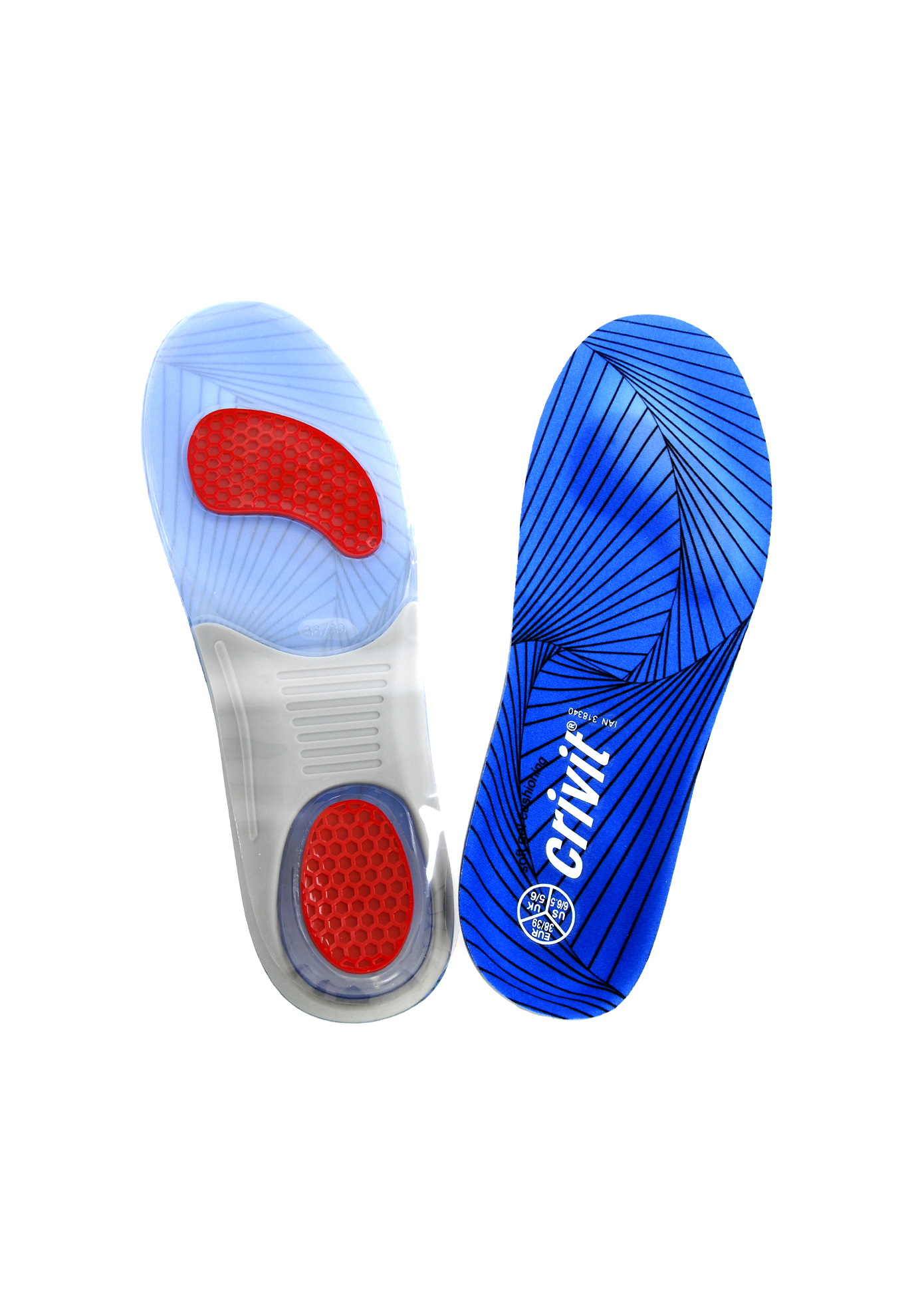 

Спортивные стельки для бега Crivit 40/41 Синий 32000000215457