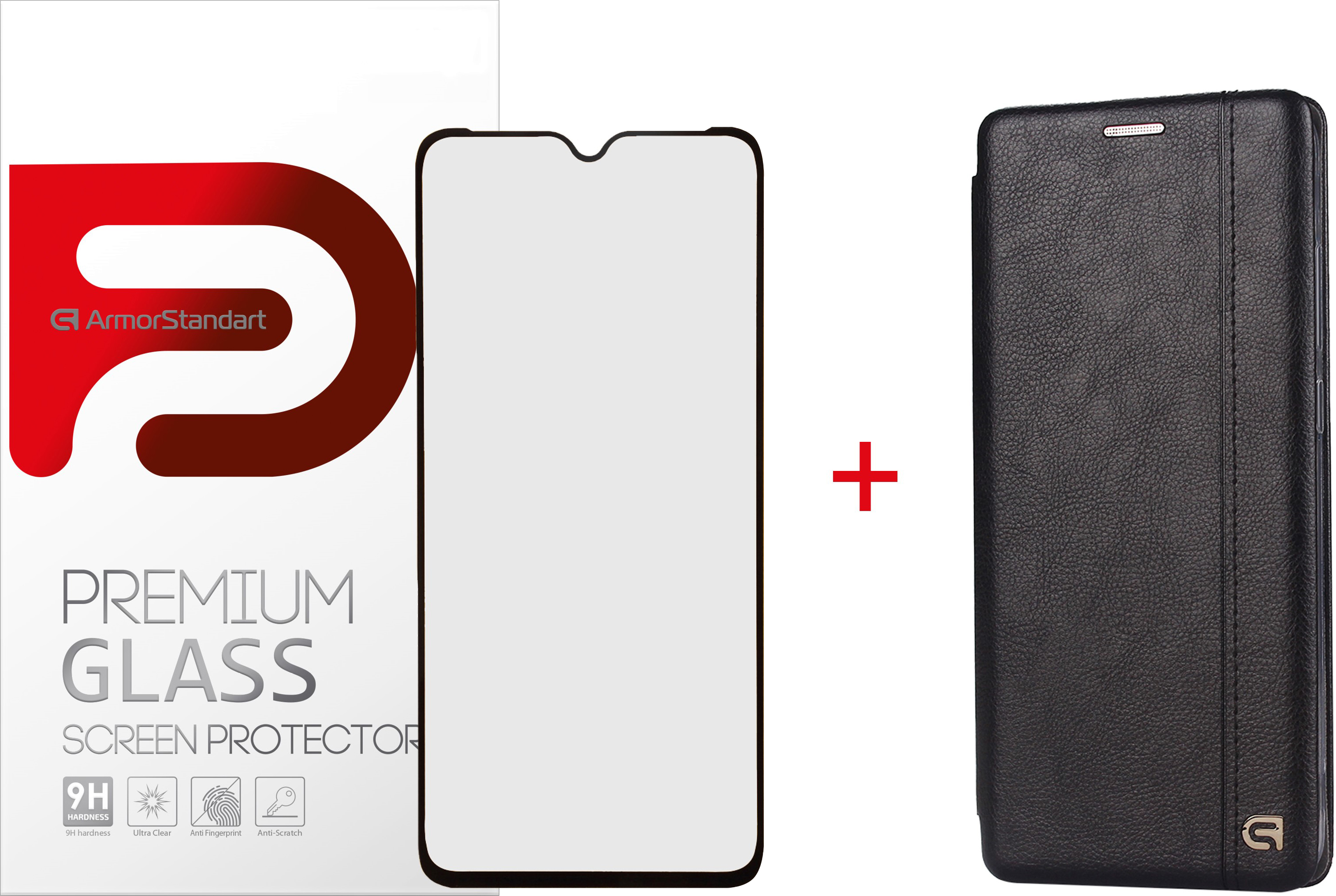 

Комплект Чехол-книжка + стекло Armorstandart для Xiaomi Redmi Note 8 Black
