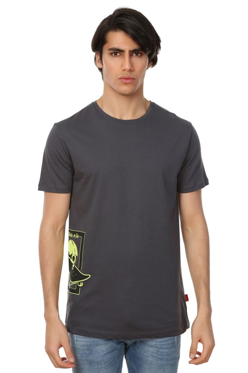 

Футболка, хлопок John Frank 50(L) Антрацит (scate skull)