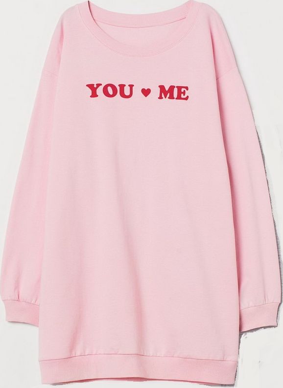 

Свитшот пижамный H&M 0769814 1 XL Розовый