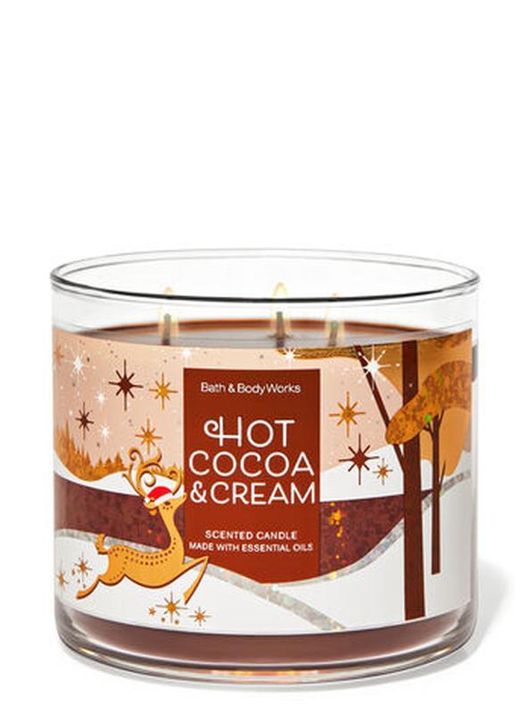

Свеча ароматизированная Bath and Body Works Hot Cocoa and Cream Scented Candle 411 г