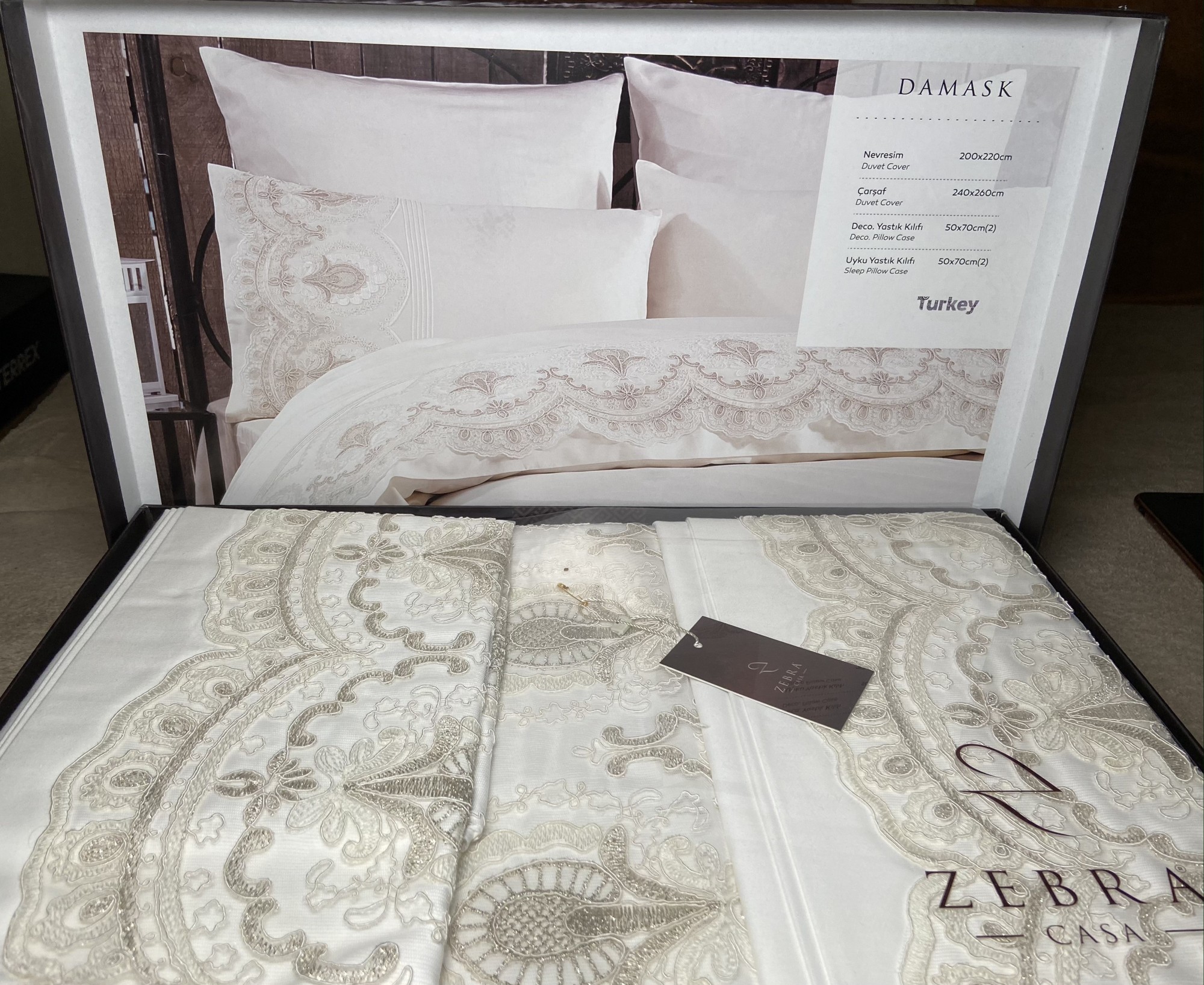 

Постельное белье Zebra Casa Damask двухспальное